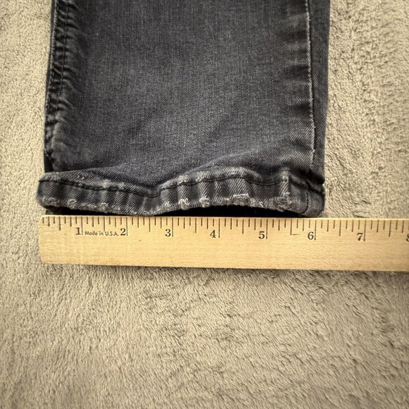 Levis 541 Jeans Mens 34x32 Black Gray Denim Athletic Fit Tapered Leg Distressed - Picture 13 of 16